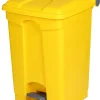 PROBBAX Collecteur à pédale plastique 45 L jaune Best