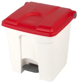 PROBBAX Collecteur à pédale plastique 30 L blanc Clearance