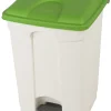 PROBBAX Collecteur à pédale plastique 45 L vert Discount