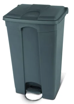 PROBBAX Collecteur à pédale plastique 90 L gris Best