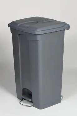 PROBBAX Collecteur à pédale plastique 90 L gris Best