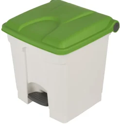 PROBBAX Collecteur à pédale plastique 30 L blanc Clearance