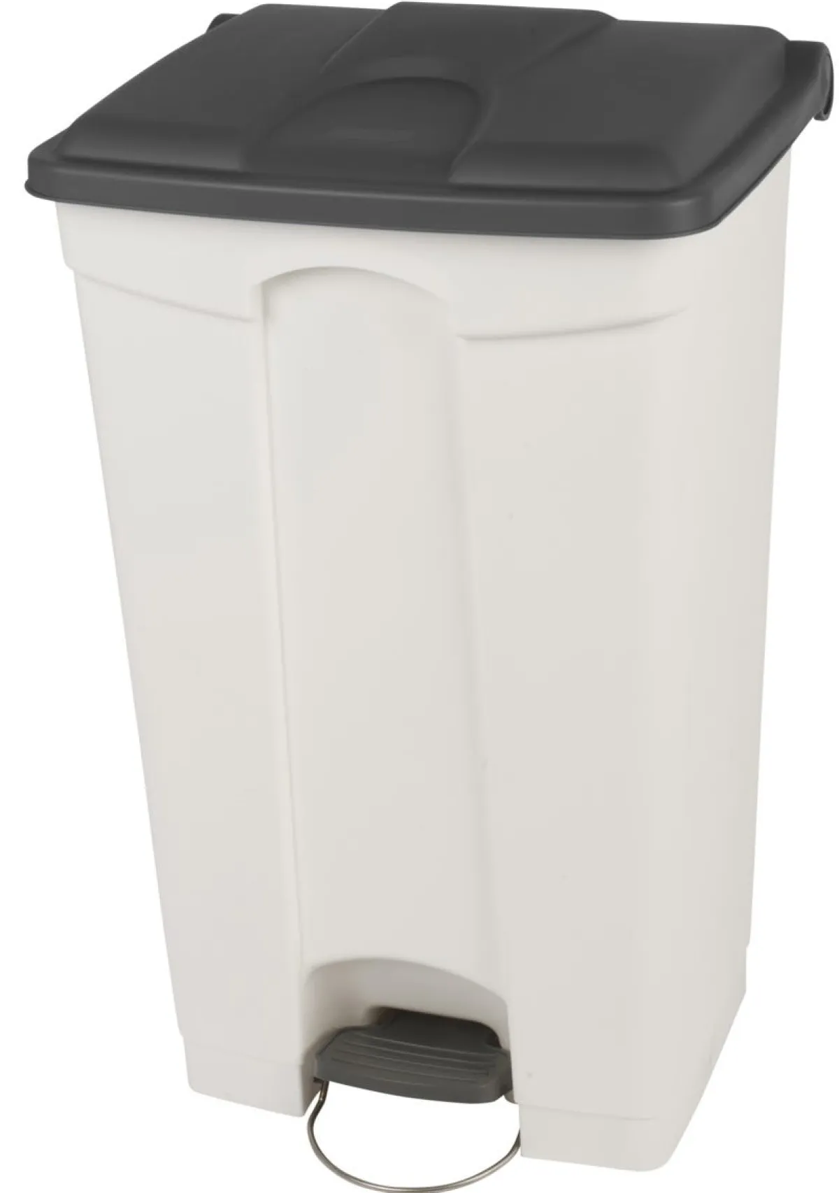 Collecteur à pédale plastique 90 L blanc - PROBBAX Clearance