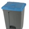Collecteur à pédale plastique 70 L gris - PROBBAX Online