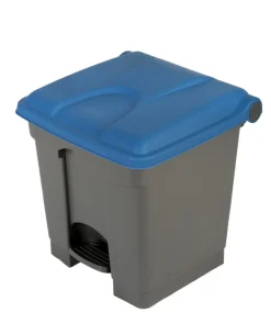 PROBBAX Collecteur à pédale plastique 30 L gris