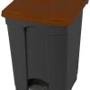 PROBBAX Collecteur à pédale plastique 45 L gris anthracite Sale