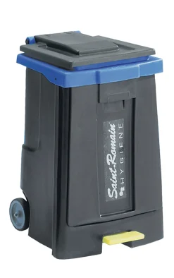 Collecteur à pédale plastique 110 L gris Sk110 - SAINT ROMAIN