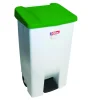 Collecteur à pédale plastique 80 L blanc - GILAC Outlet