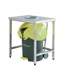 Collecteur à pédale plastique 100 L gris - SAINT ROMAIN Online