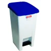 Collecteur à pédale plastique 60 L blanc - GILAC Outlet