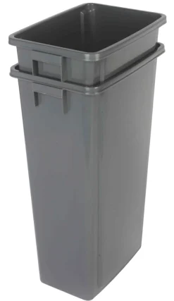 PROBBAX Collecteur plastique 80 L gris Tri Selectif Discount