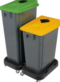 PROBBAX Collecteur plastique 80 L gris Tri Selectif Discount