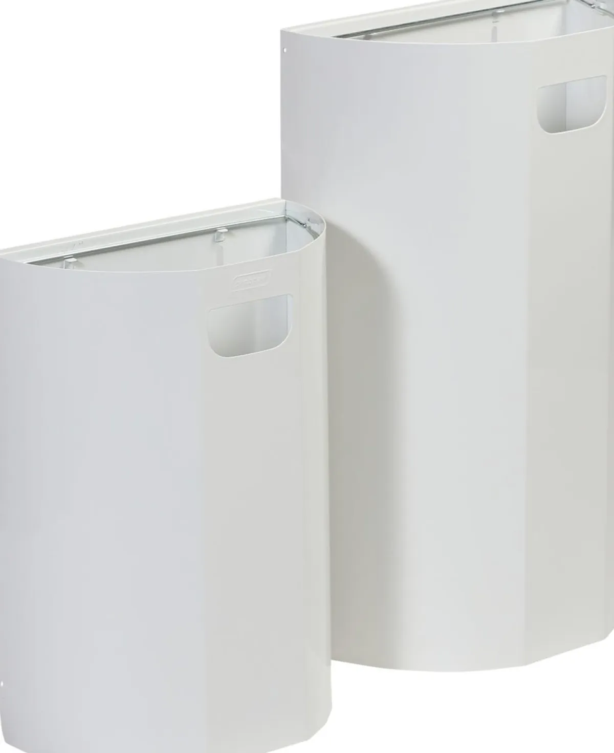 Collecteur tri acier 40 L blanc - PROBBAX