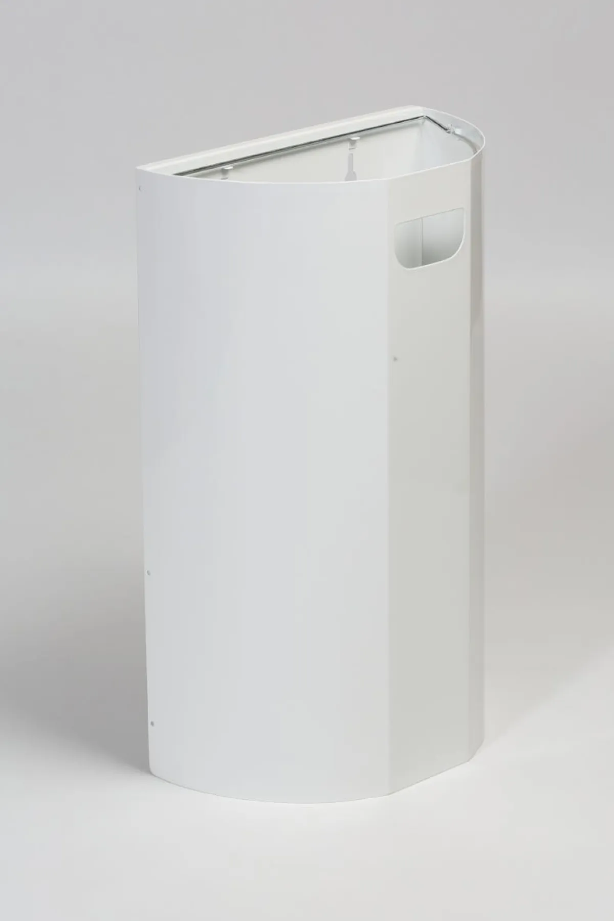 Collecteur tri acier 40 L blanc - PROBBAX
