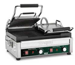 WARING Contact grill panini double à plaques rainurées Ottimo Best