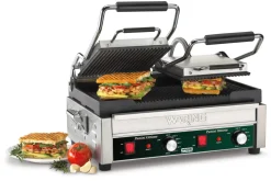 WARING Contact grill panini double à plaques rainurées Ottimo Best