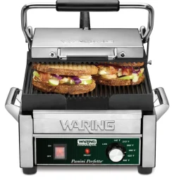 WARING Contact grill panini à plaque rainurée Perfetto Clearance