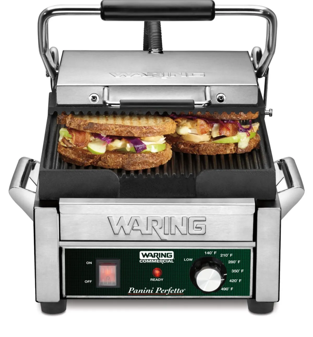 WARING Contact grill panini à plaque rainurée Perfetto Clearance
