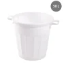 Conteneur Sans couvercle blanc plastique Ø 45 cm 60x47,5x46,5 cm 50 L fond plein parois pleines - GILAC Online