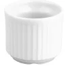 RAK Coquetier rond blanc porcelaine bone china Ø 8 cm Bravura