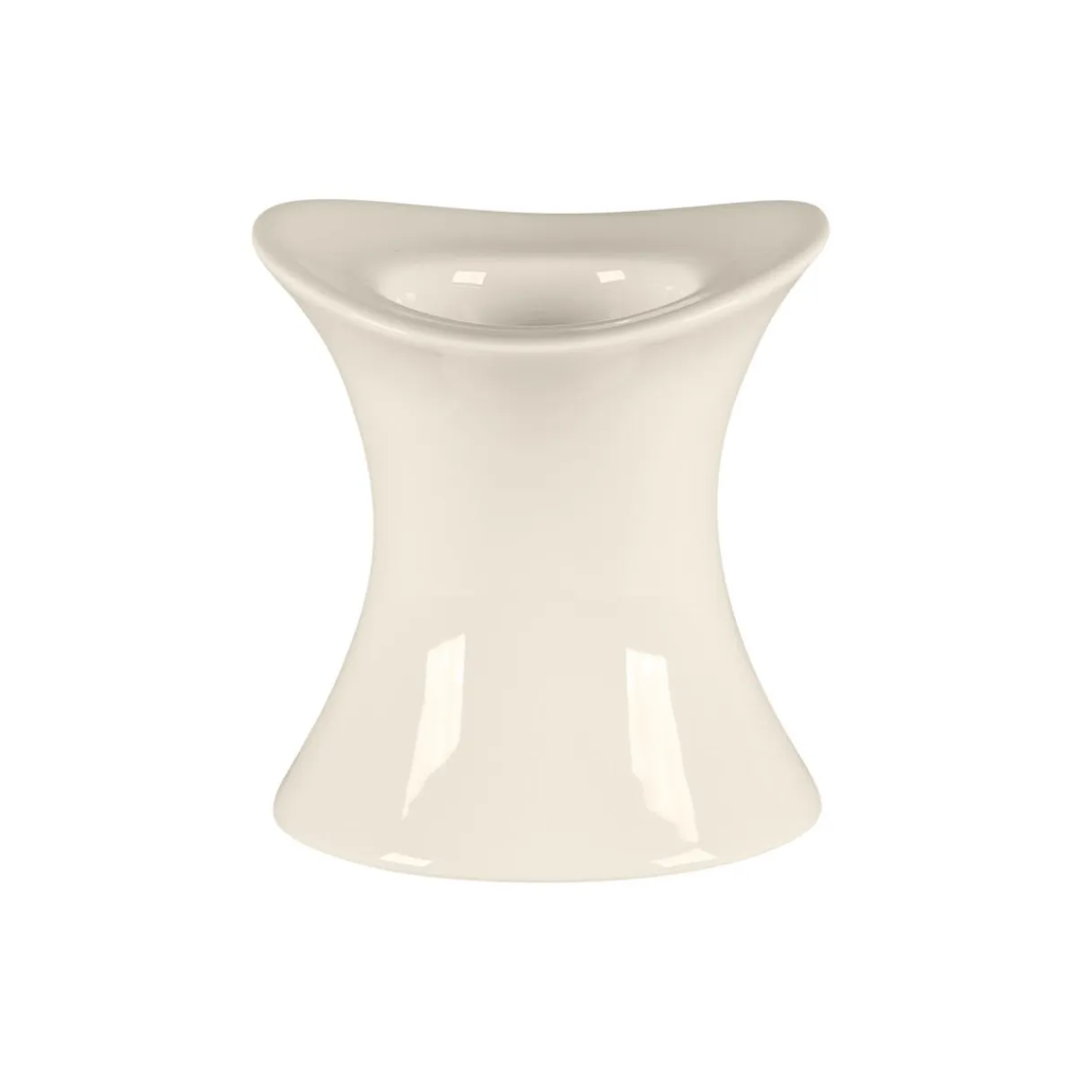 RAK Coquetier rond blanc porcelaine bone china Ø 8 cm Bravura