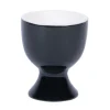 PRO.MUNDI Coquetier rond noir porcelaine 6 cm Ø 5 cm Emotions Hot