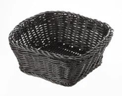 PRO.MUNDI Corbeille carré noir polypropylène (pp) 19x19x7,6 cm Twiggy Outlet
