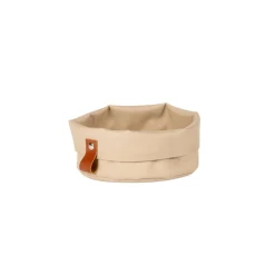 PRO.MUNDI Corbeille de table rond beige tétron Ø 17 cm 11,5 cm Artiss Hot