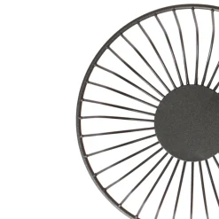 Corbeille de table rond noir acier Ø 17 cm 7 cm Naro - PRO.MUNDI Best