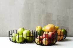 Corbeille à fruit acier noir - Aucune Online
