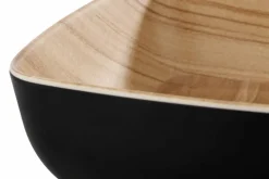 APS Corbeille mélamine noir 16,5x16,5x5,5 cm Frida Sale