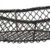 Corbeille ovale noir acier 23x15x8 cm - PRO.MUNDI Discount