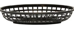 Corbeille ovale noir polypropylène (pp) 24x15x5 cm Classic - TABLECRAFT Hot