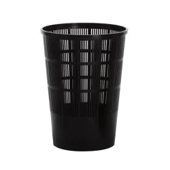 Corbeille à papier plastique noir - GILAC Outlet