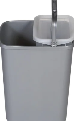 PROBBAX Corbeille plastique 25 L gris Clearance