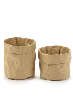 Corbeille rond kraft Ø 11 cm 12 cm - SERAX New