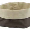 PRO.MUNDI Corbeille rond taupe coton Ø 17 cm 8 cm Artiss Online