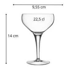 Coupe à cocktail verre cristallin 22,5 cl Michelangelo - LUIGI BORMIOLI Outlet