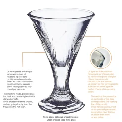 Coupe à dessert rond transparent verre pressé Ø 10 cm Fidji - LA ROCHERE Best