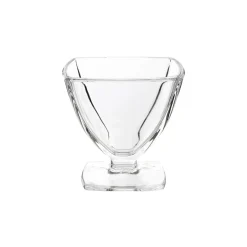 Coupe à dessert rond transparent verre pressé Ø 8 cm Carat - LA ROCHERE Sale