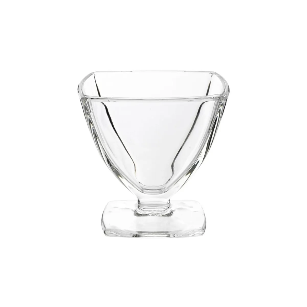 Coupe à dessert rond transparent verre pressé Ø 8 cm Carat - LA ROCHERE Sale