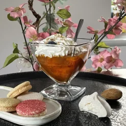 Coupe à dessert rond transparent verre pressé Ø 8 cm Carat - LA ROCHERE Sale