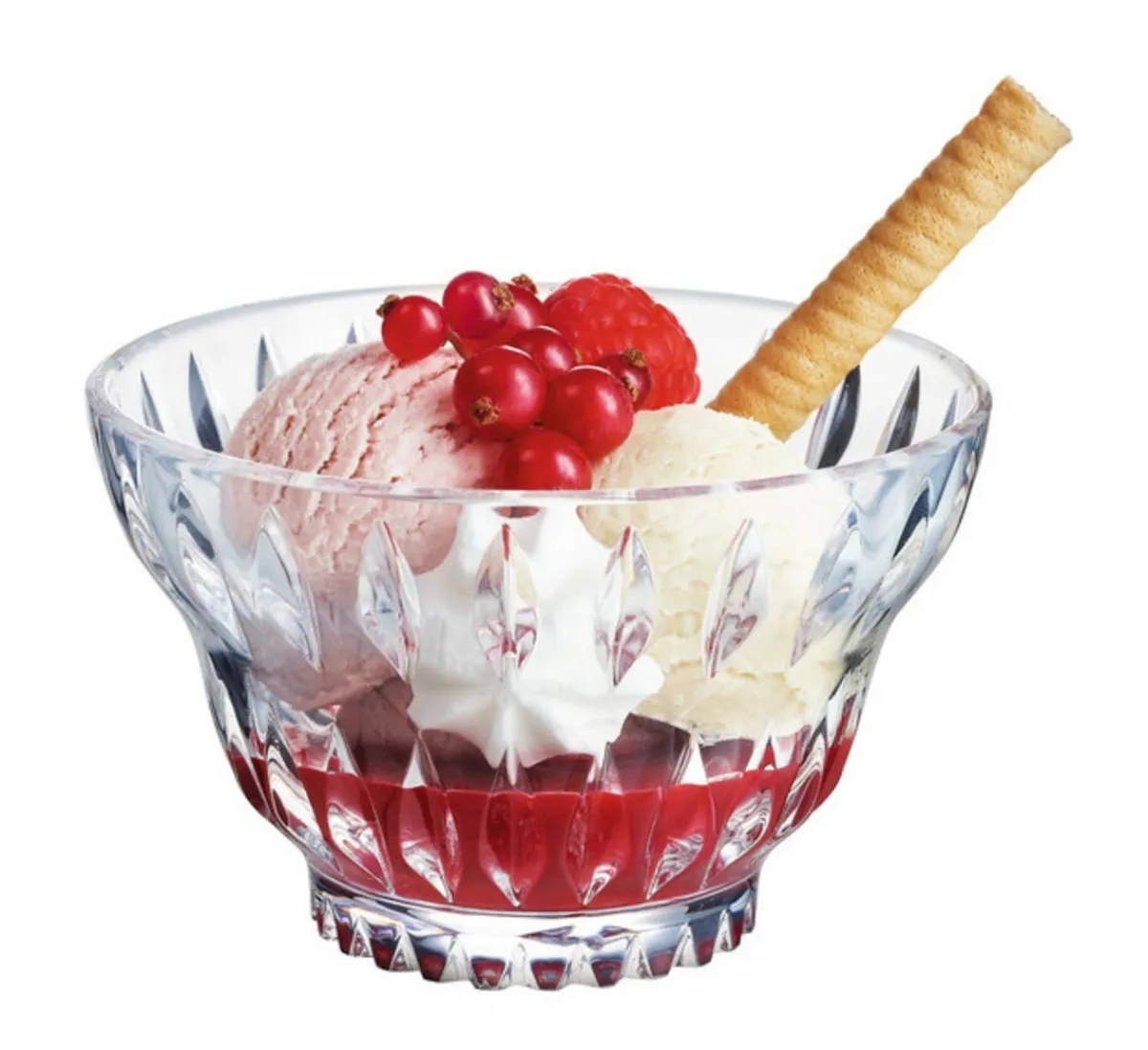 LA ROCHERE Coupe à dessert rond transparent verre pressé Ø 9,5 cm Cadette Online