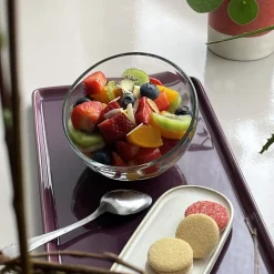 Coupe à dessert rond transparent verre pressé Ø 12 cm Bubble - LA ROCHERE Best