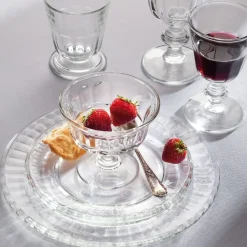 LA ROCHERE Coupe à dessert rond transparent verre pressé Ø 10,8 cm Perigord Outlet