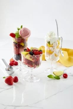 RAK Coupe à dessert transparent verre cristallin Ø 7,7 cm Rims Sale