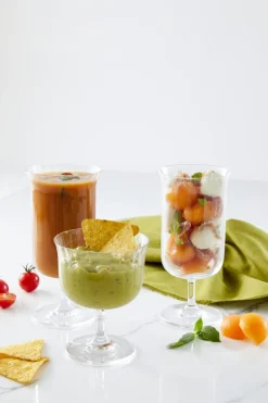 Coupe à dessert transparent verre cristallin Ø 9,1 cm Rims Fluted - RAK Discount