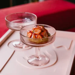 LA ROCHERE Coupe à glace rond rose verre Ø 12,5 mm Alice Online