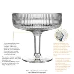 LA ROCHERE Coupe à glace verre pressé Ø 12,6 cm Alice Outlet