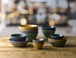 Coupelle / bol conique seattle grey porcelaine vitrifiée Ø 13 cm Nourish Seattle - CHURCHILL Hot